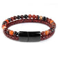 Bracelets pour Homme en cuir et Pierres Naturelles